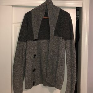 Black and grey cardigan